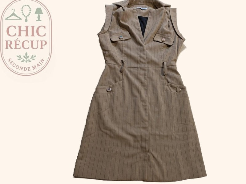 Robe Casual Morgan - Xs - Beige - Olaga-07