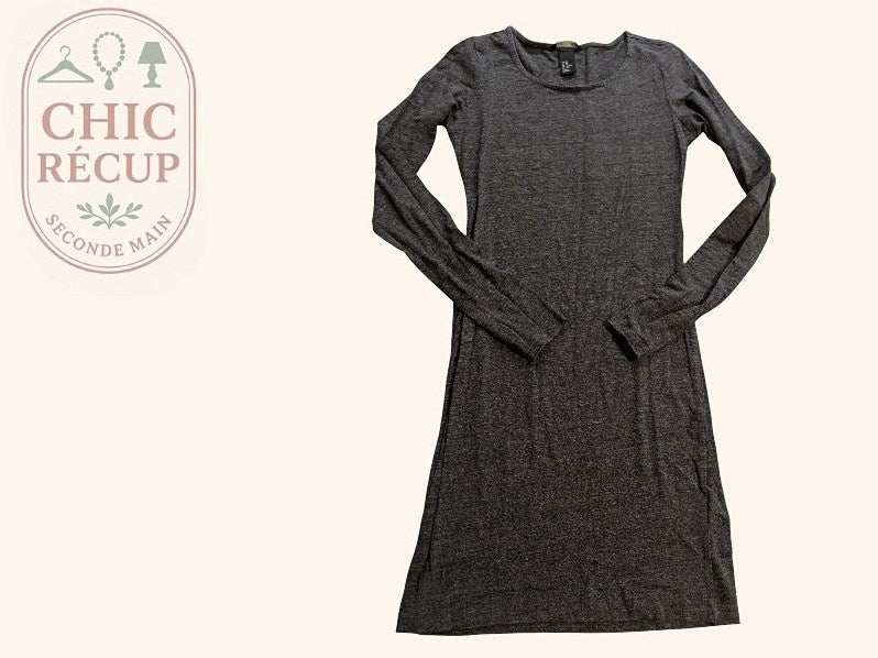Robe Casual H&m - Xs - Gris - Vabar-19