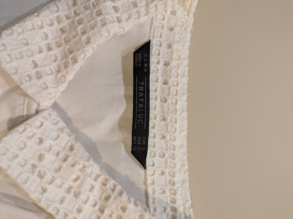 Blouses Manches Courte Zara - L - Blanc - Paval-35