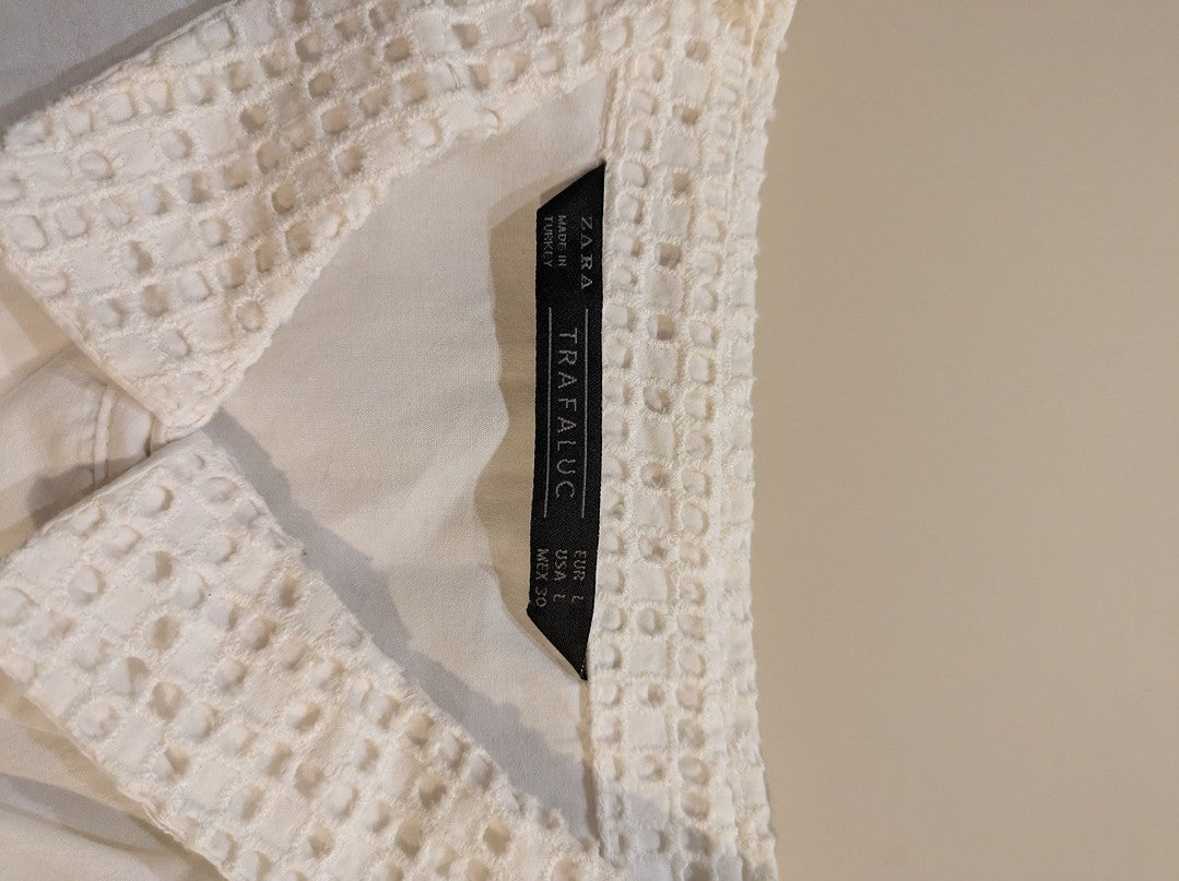 Blouses Manches Courte Zara - L - Blanc - Paval-35