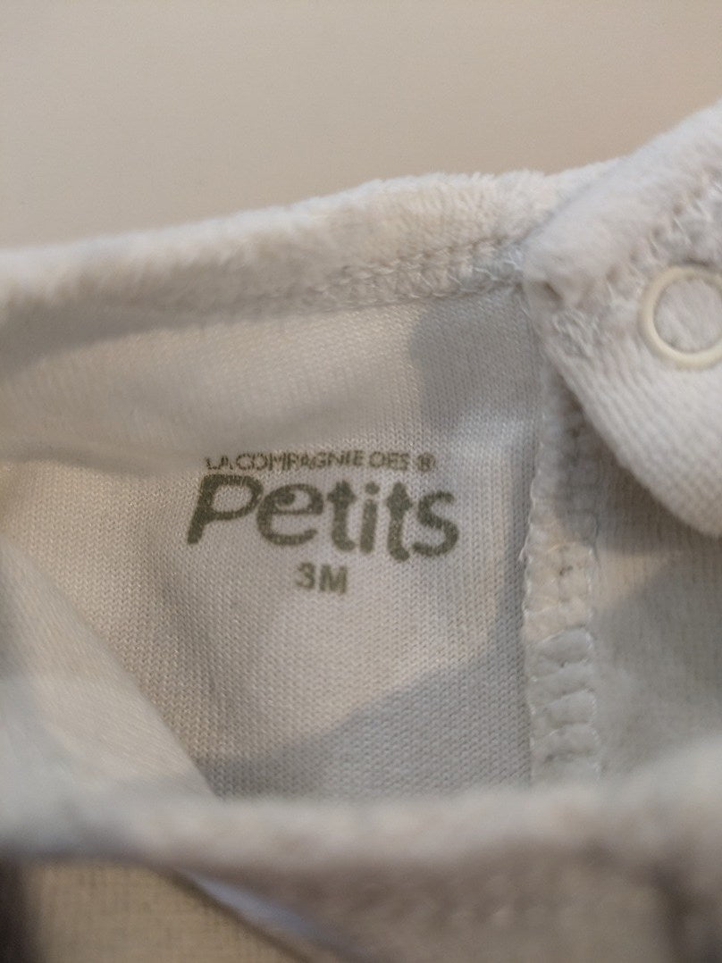 Grenouillère La Compagnie des Petits - 3-6 Mois - Blanc