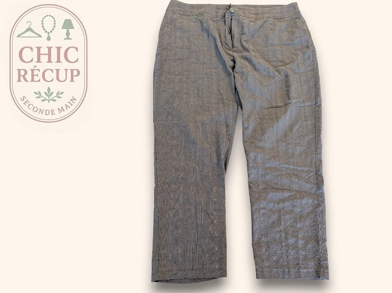 Pantalon Droit Renatto Bene - Xxxl - Gris/kaki - Chpav-90