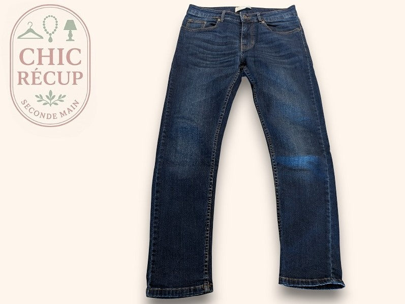 Jeans Coupe Droite Pier One - M - Marine - Ramec-13