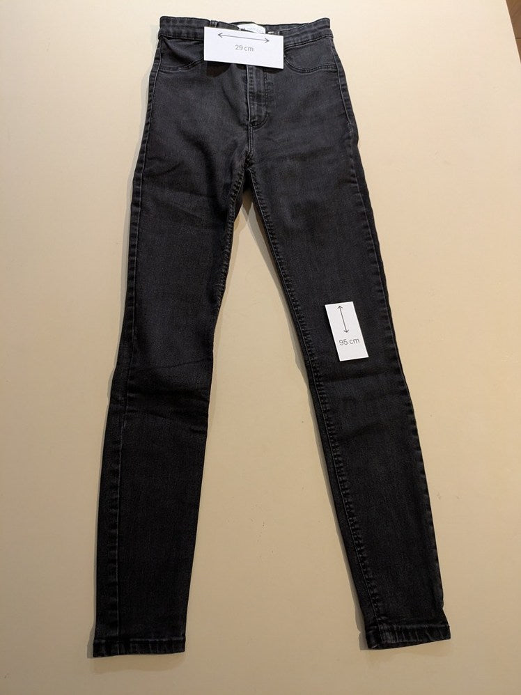 Jeans Skinny Zara - Xs - Gris - Qubur-105