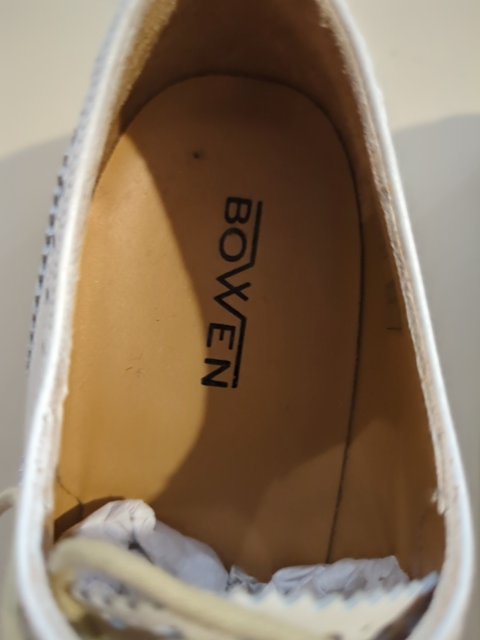 Chaussures à lacets - Bowen - 37.5 - Blanc - Brogues