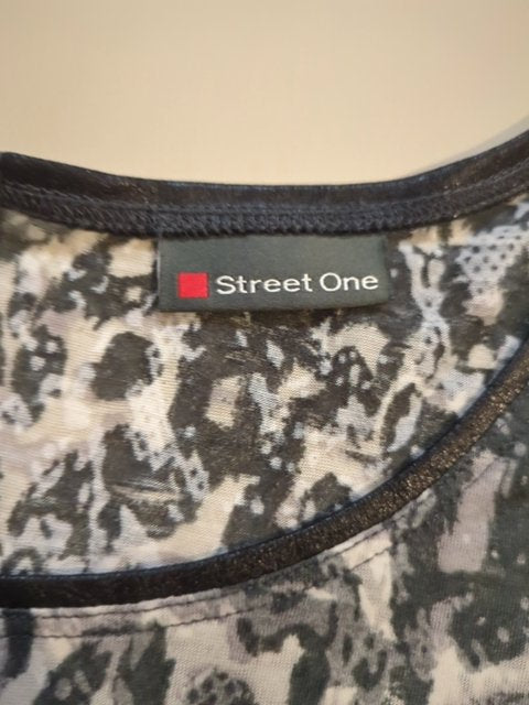 Blouse ¾ - Street One - M - Noir - Qubur-150