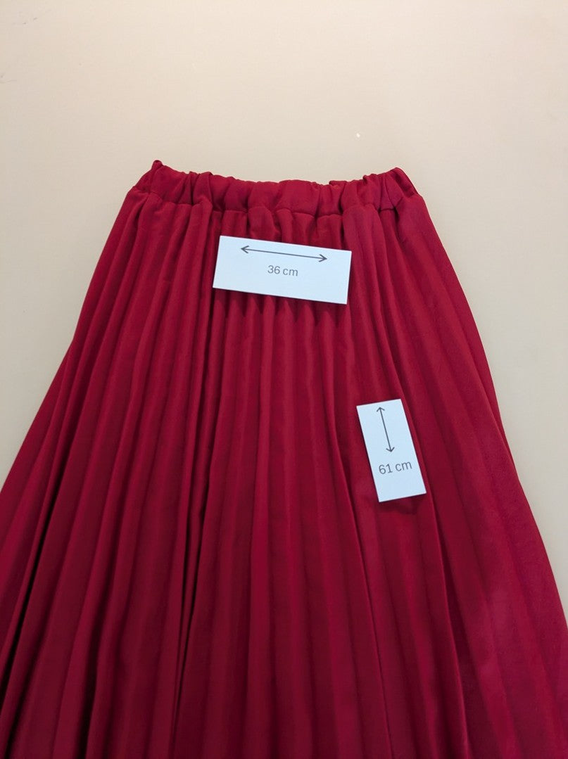 Jupes Midi Sans Marque - S - Bordeaux - Olhat-53