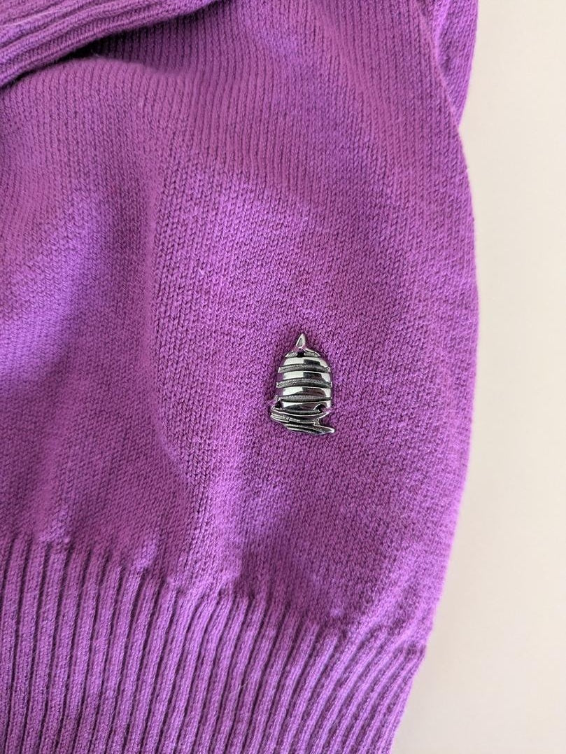 Pull Col V Marina Yatching - Xl - Violet - Labag-62