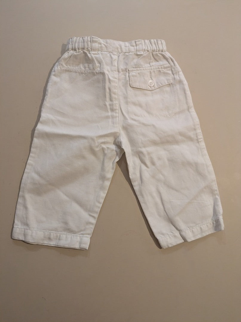 Lot 2 pantalons bébé garçon 12m Petit Bateau
