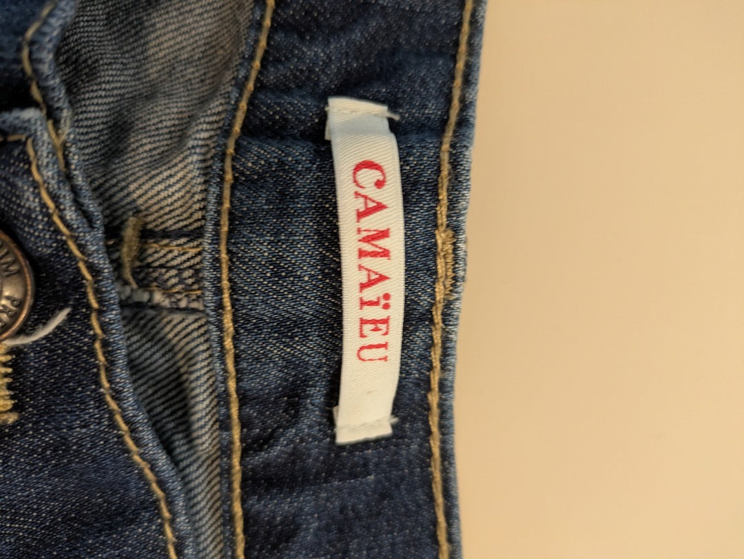 Short En Jean Camaïeu - 40 - Bleu - Evvio-20