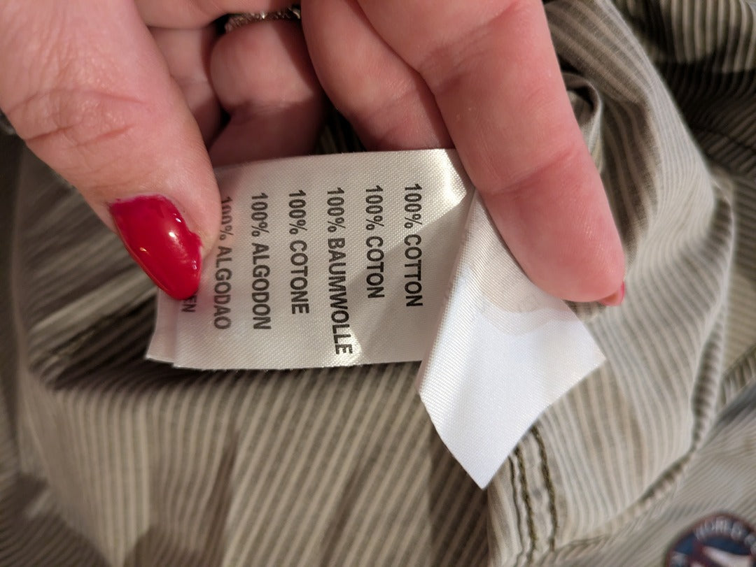 Chemise Kaporal - Xxl - Kaki - Rayée avec patchs
