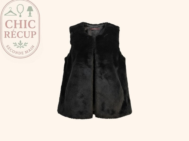 Vestes Sans Manche La Fee Maraboutee - 38 - Noir - Olaga-09