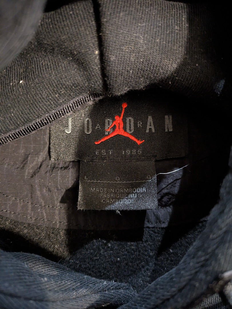Sweat à capuche Jordan - L - Noir - Graphique dos