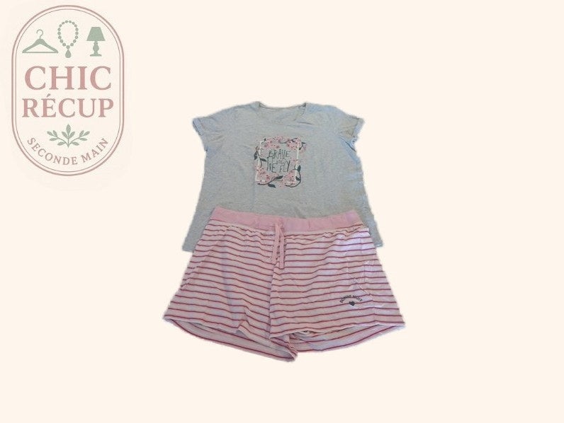 Pyjama - Esmara - Xl - Rose - Ensemble t-shirt et short