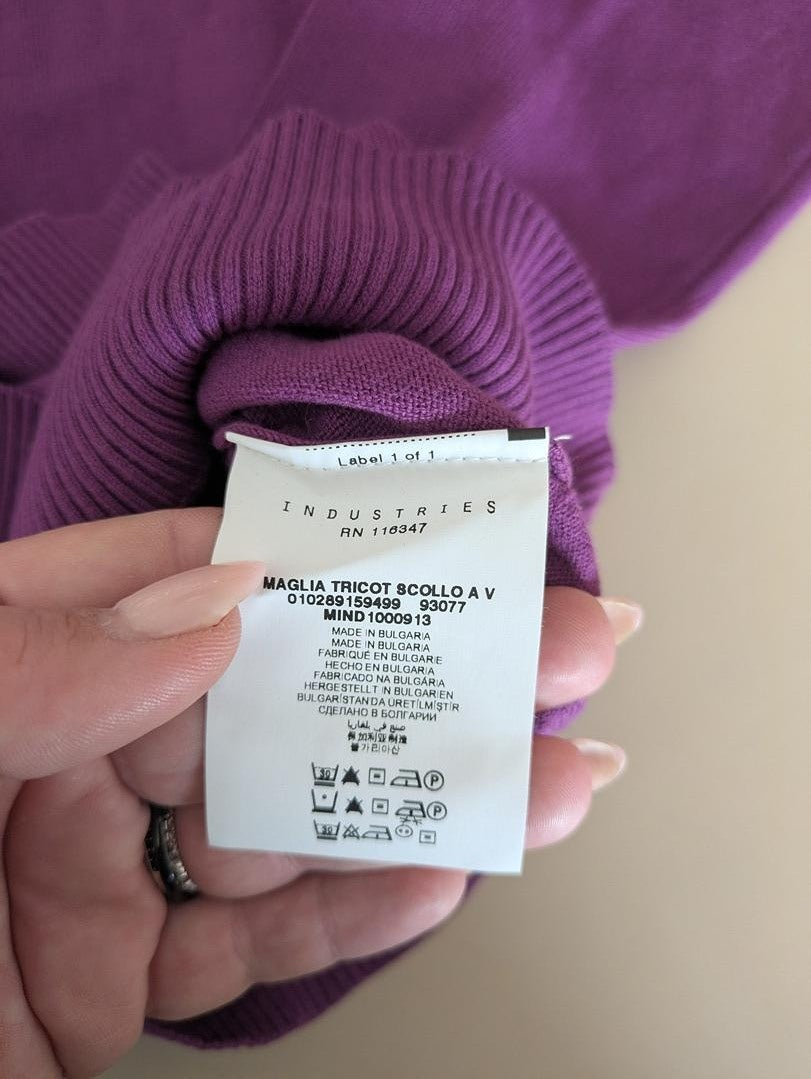 Pull Col V Marina Yatching - Xl - Violet - Labag-62