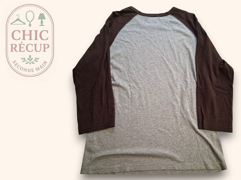 T-shirt À Manches Longues Bershka - M - Gris - Olmar-24