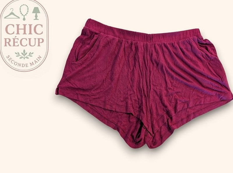 Shorts Taille Basse H&m - M - Bordeaux - Chpav-52