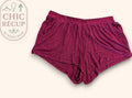 Shorts Taille Basse H&m - M - Bordeaux - Chpav-52
