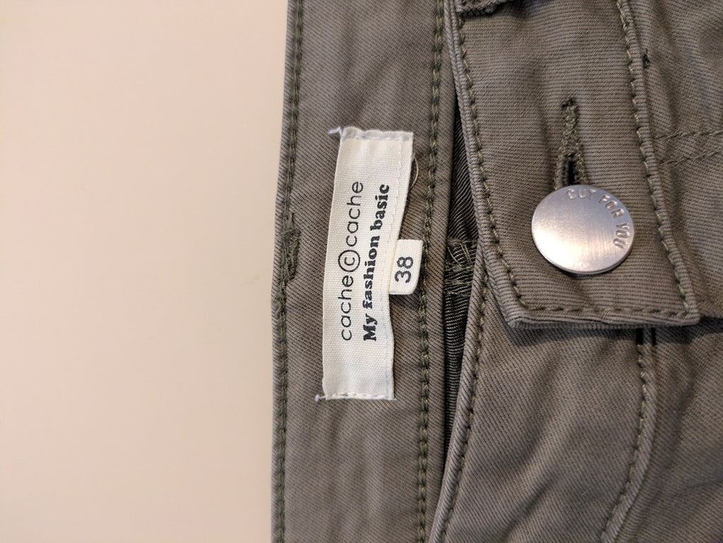 Pantalon Chino Cache Cache - 38 - Kaki - Audeb-100