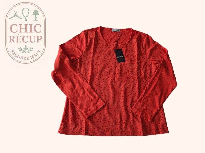 T-shirt manches longues Antonelle - 48 - Rouge