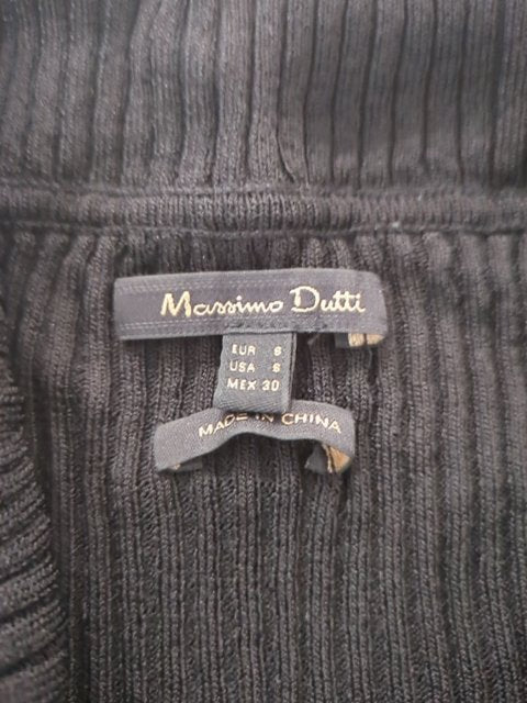 Robe Longue - Massimo Dutti - S - Noir - Sthas-13