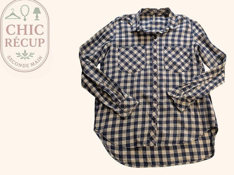 Chemise Stradivarius - L - Bleu - Paval-33