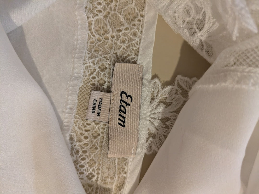 Top à dentelle Etam - Xs - Blanc