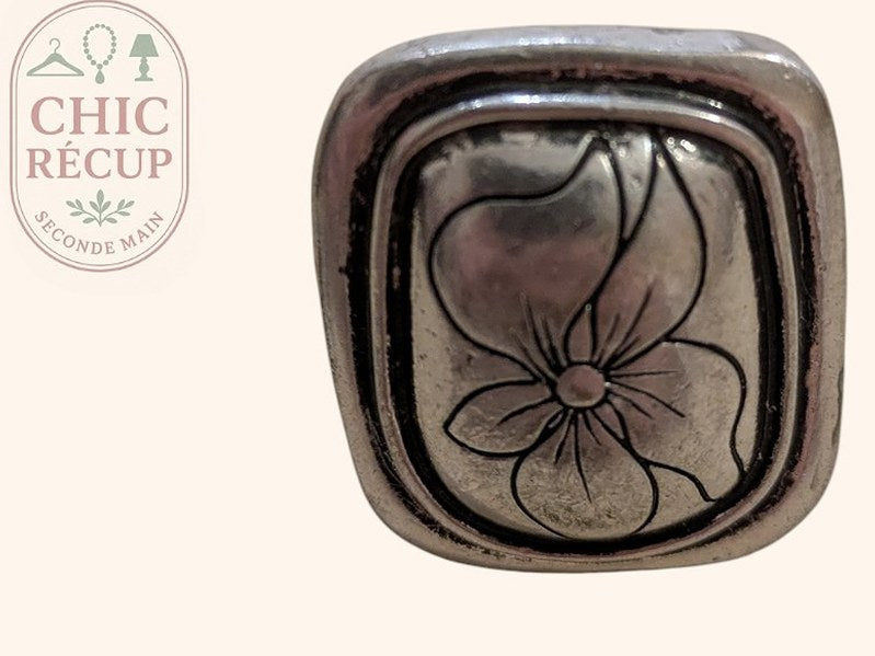 Bague Fantasie - Ajustable - Argenté - Brhal-68