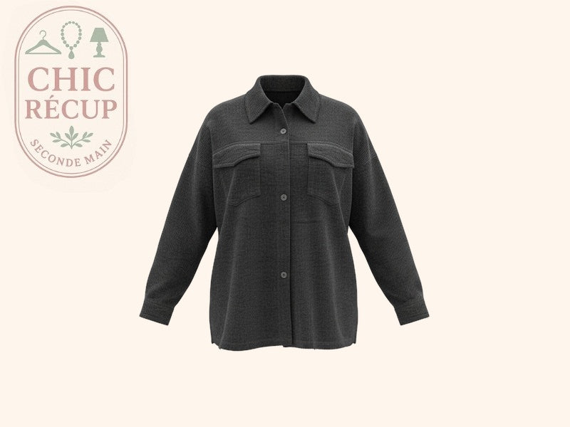 Veste En Jean Made In Italy - M - Noir - Lubel-30