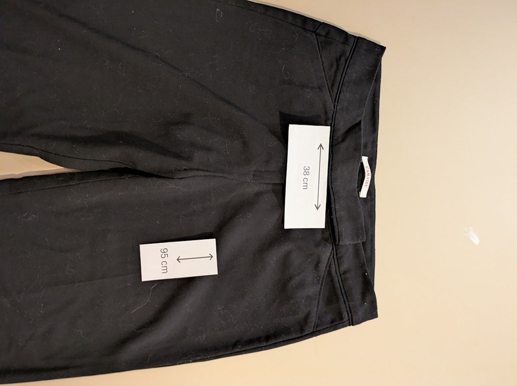 Pantalon À Jambes Larges Camaïeu - 38 - Noir - Mache-15