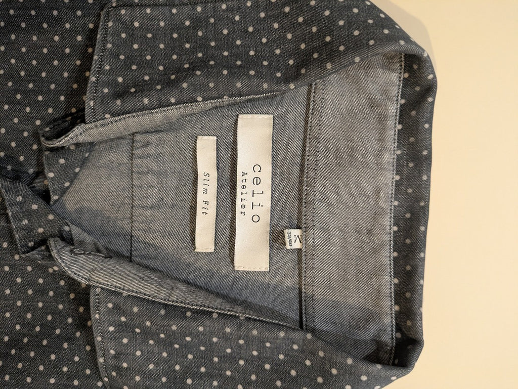 Chemise Unies Celio - M - Gris - Malat-13