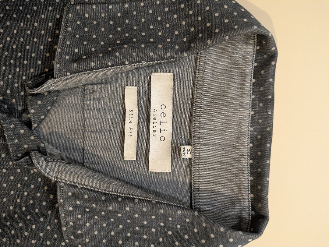 Chemise Unies Celio - M - Gris - Malat-13