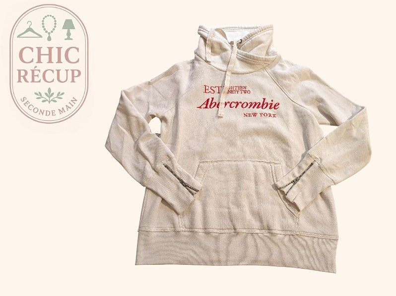 Pull A Col Roulé Abercrombie & Fitch - L - Blanc - Paval-82