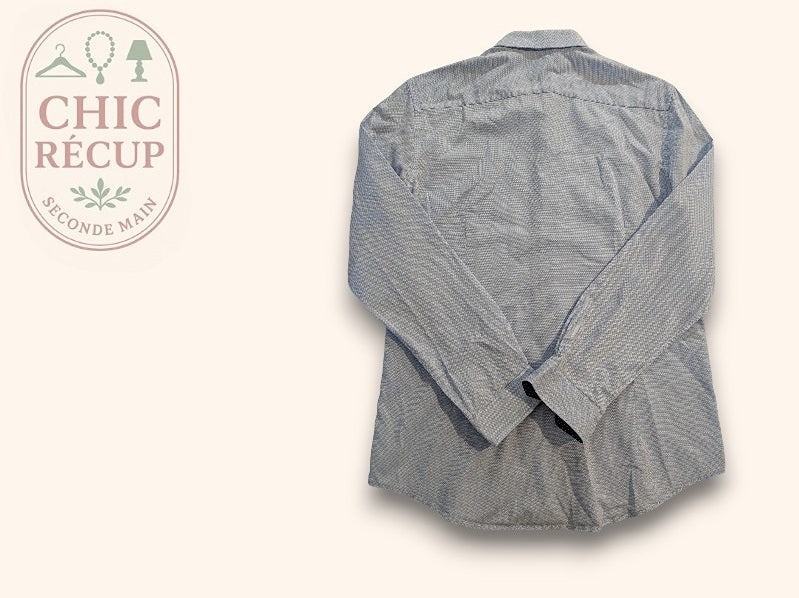 Chemise Unies Celio - M - Bleu Clair - Ayzan-89