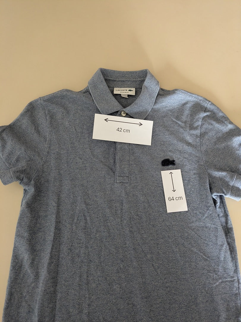 Polo Lacoste - S - Gris Bleu - Saaug-06