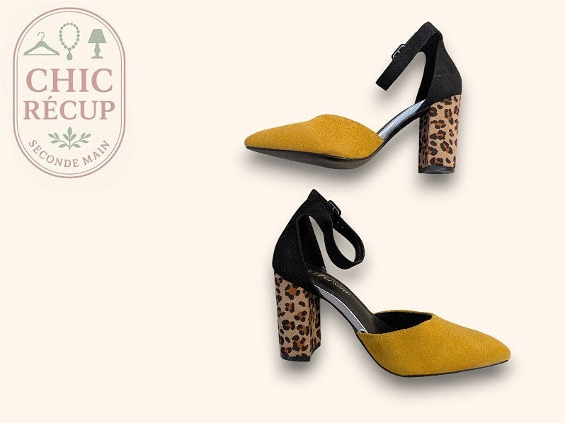 Chaussures À Talons Fersini - 38 - Jaune - Brhal-39