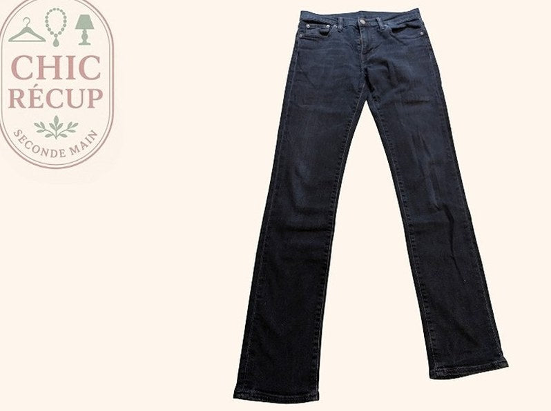 Jeans Coupe Droite Levi's - M - Marine - Grdec-19
