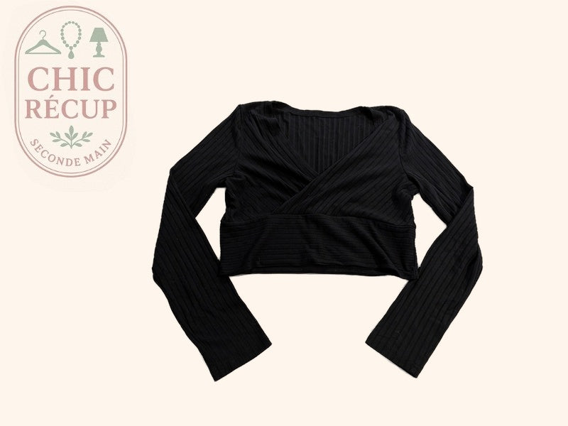 Top Court Shein - L - Noir - Evvio-71