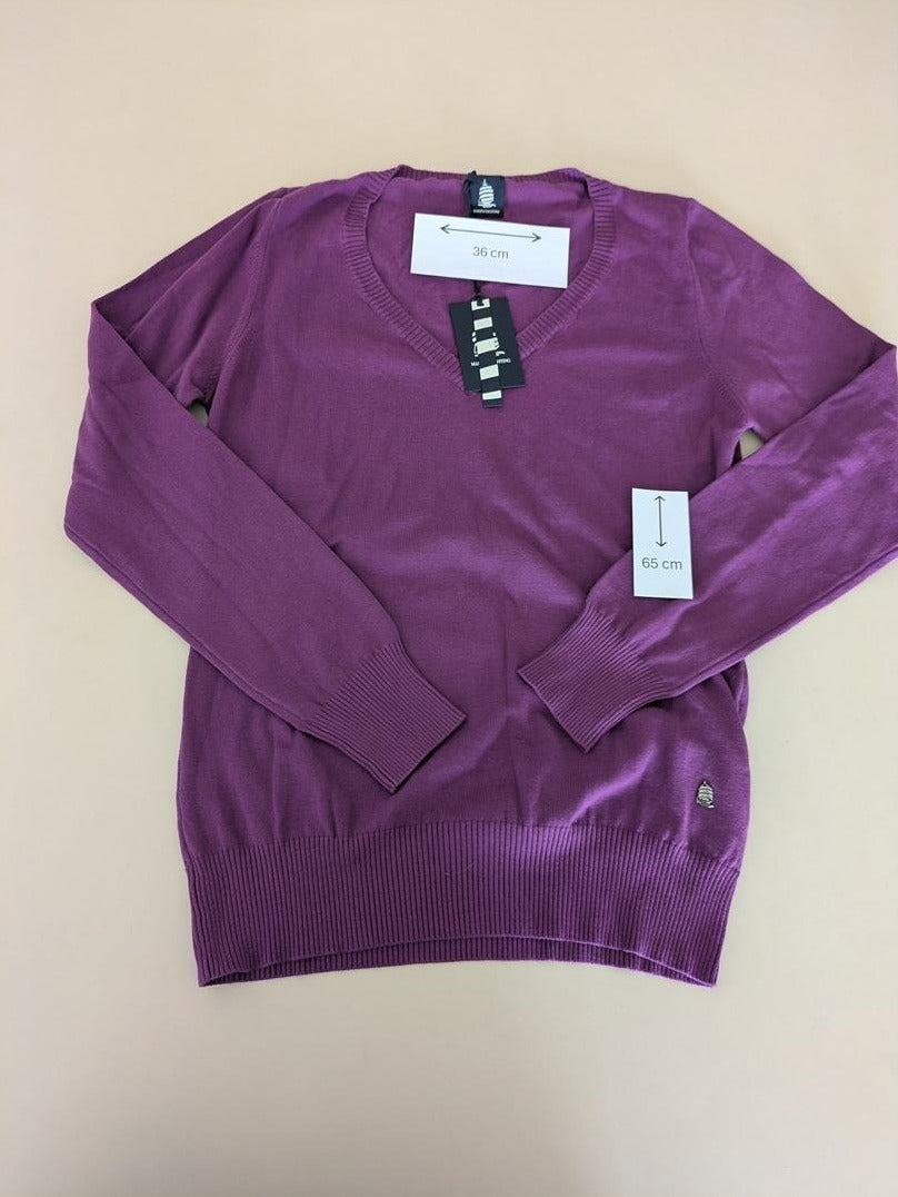 Pull Col V Marina Yatching - Xl - Violet - Labag-62
