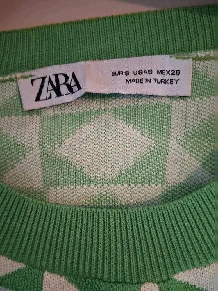 Hauts & t-shirt Zara - Xs - Vert - Lerom-27