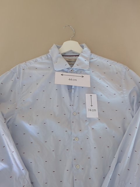 Chemise Mango Man - M - Bleu - Slim Fit