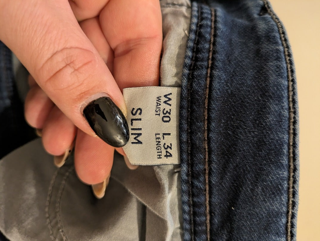 Jeans Slim Jules - M - Marine - Paval-3