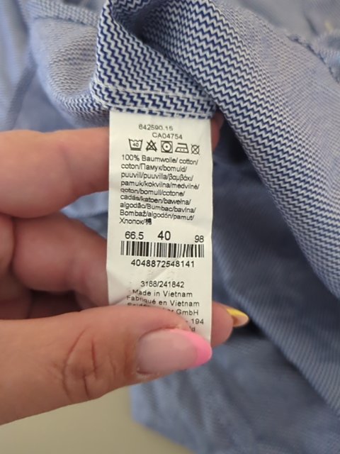 Chemise Seidensticker - M - Bleu - Slim