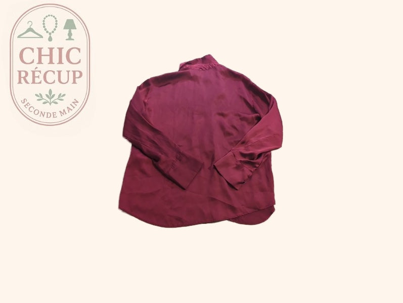 Chemise - Zara - M - Bordeaux - Ampri-25