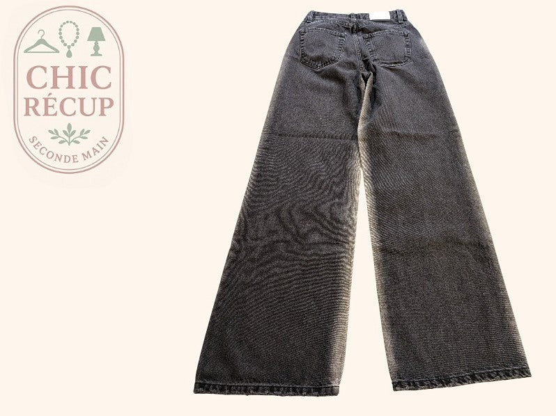 Jeans Evase Bershka - Xs - Gris - Shbad-32