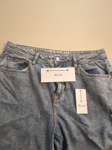 Jean mom - Clockhouse - Fr 44 - bleu - High Rise Mom