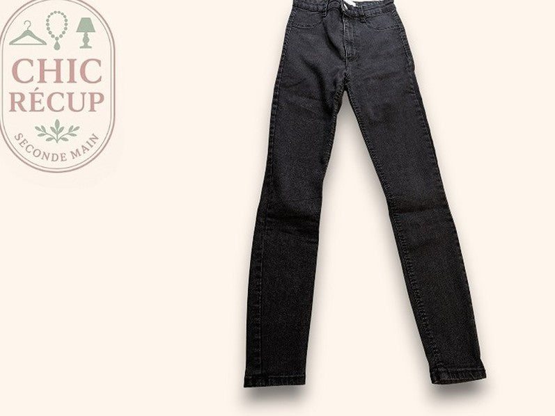 Jeans Skinny Zara - Xs - Gris - Qubur-105