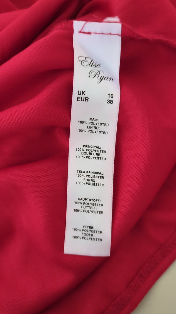 Robe de soirée Elise Ryan - 38 - Rouge - Asymétrique