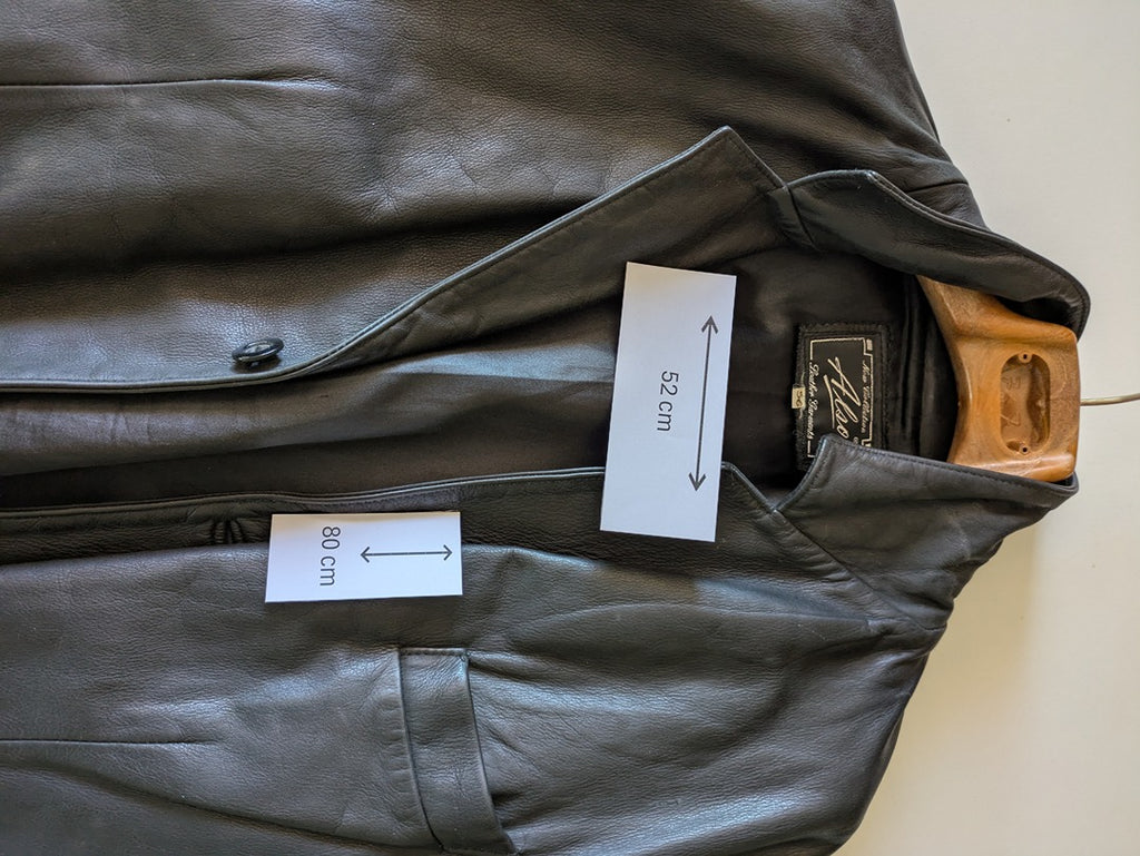 Veste blazer Also - Xxl - Noir - Cuir agneau plongé