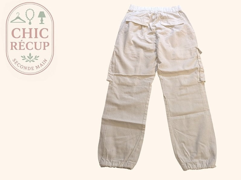 Autre Pantalon Bershka - S - Blanc - Shbad-28